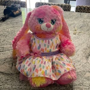 Build-A-Bear Pink Bunny with Dress